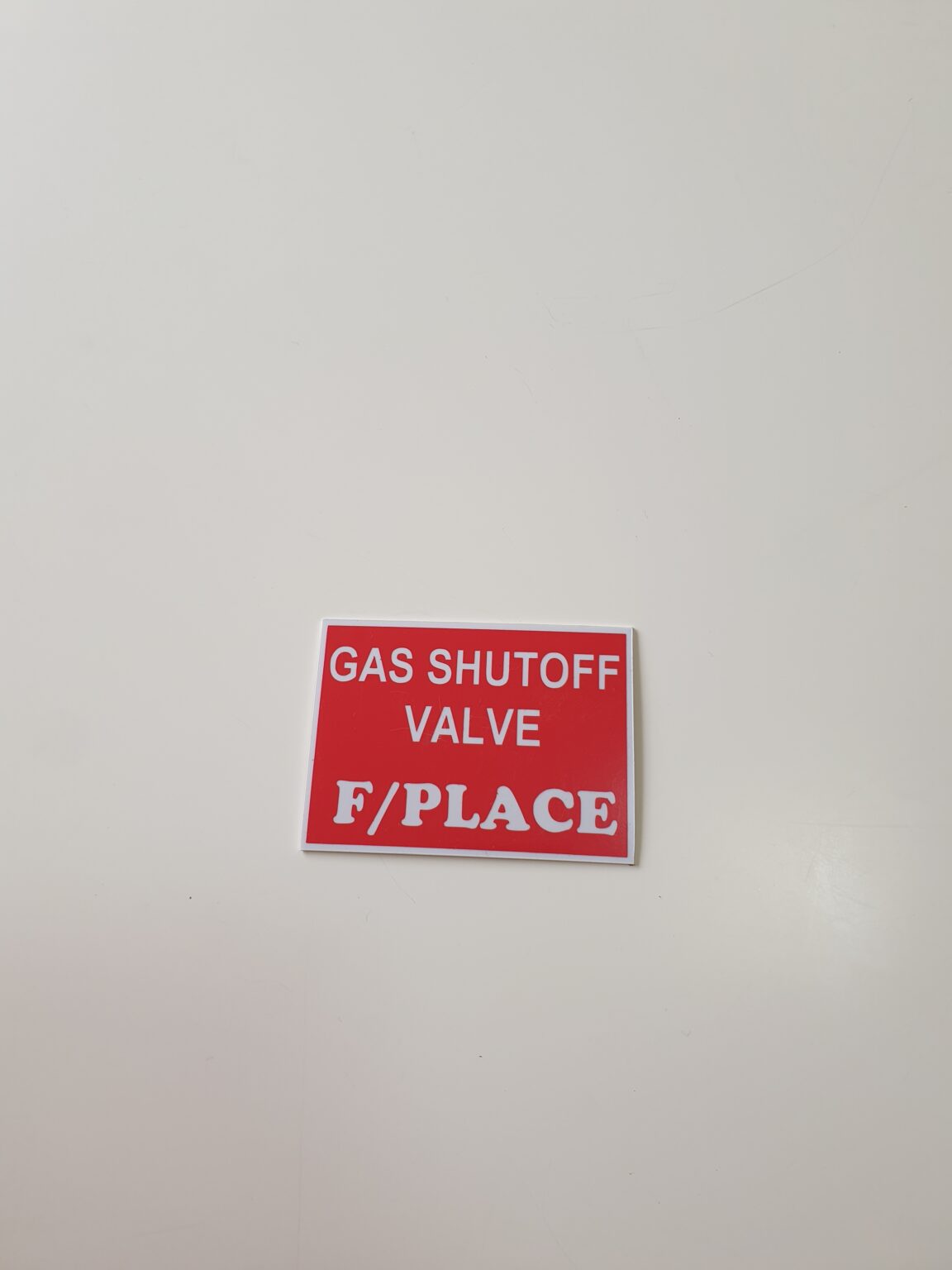 Gas Shut Off Valve Fireplace Signage Isobel Gas